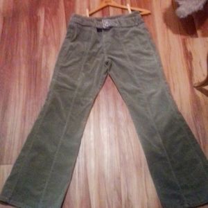 Vintage 1980s Olive Corduroy Bell bottoms.